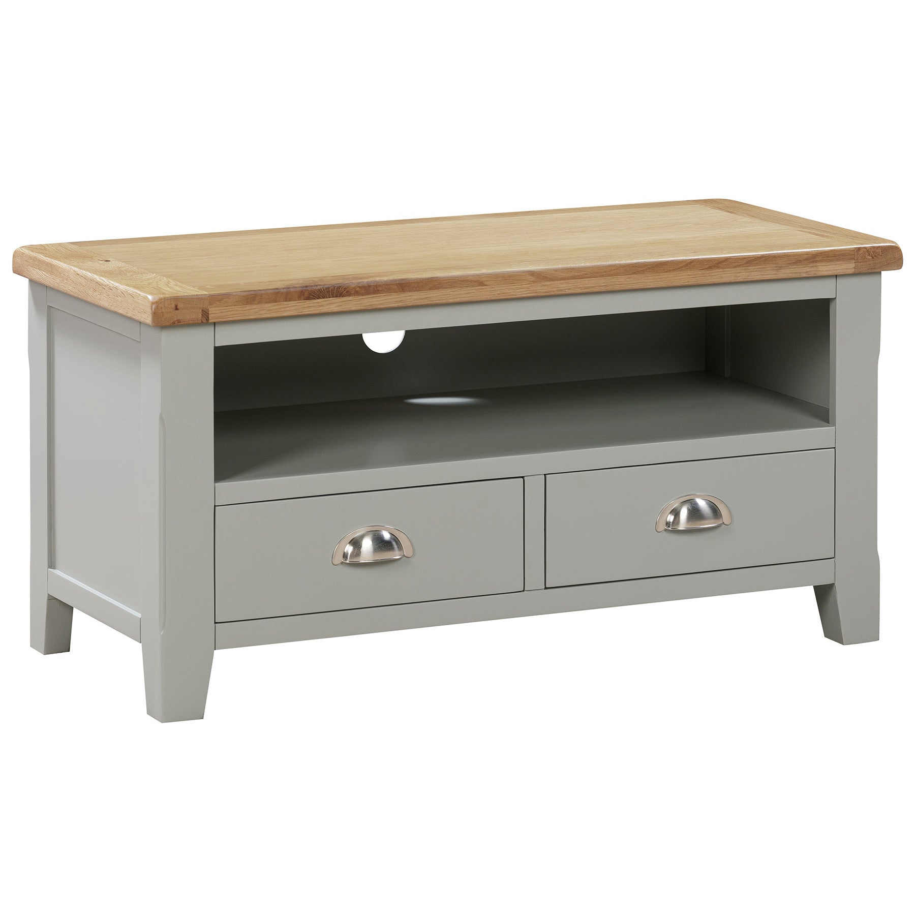 Capri Oak Rectangle TV Unit
