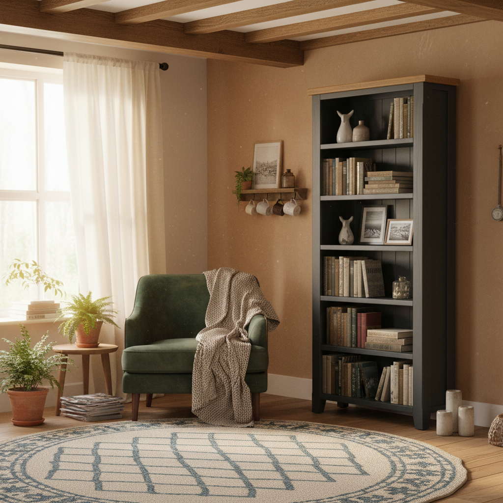 Capri Oak Tall Bookcase