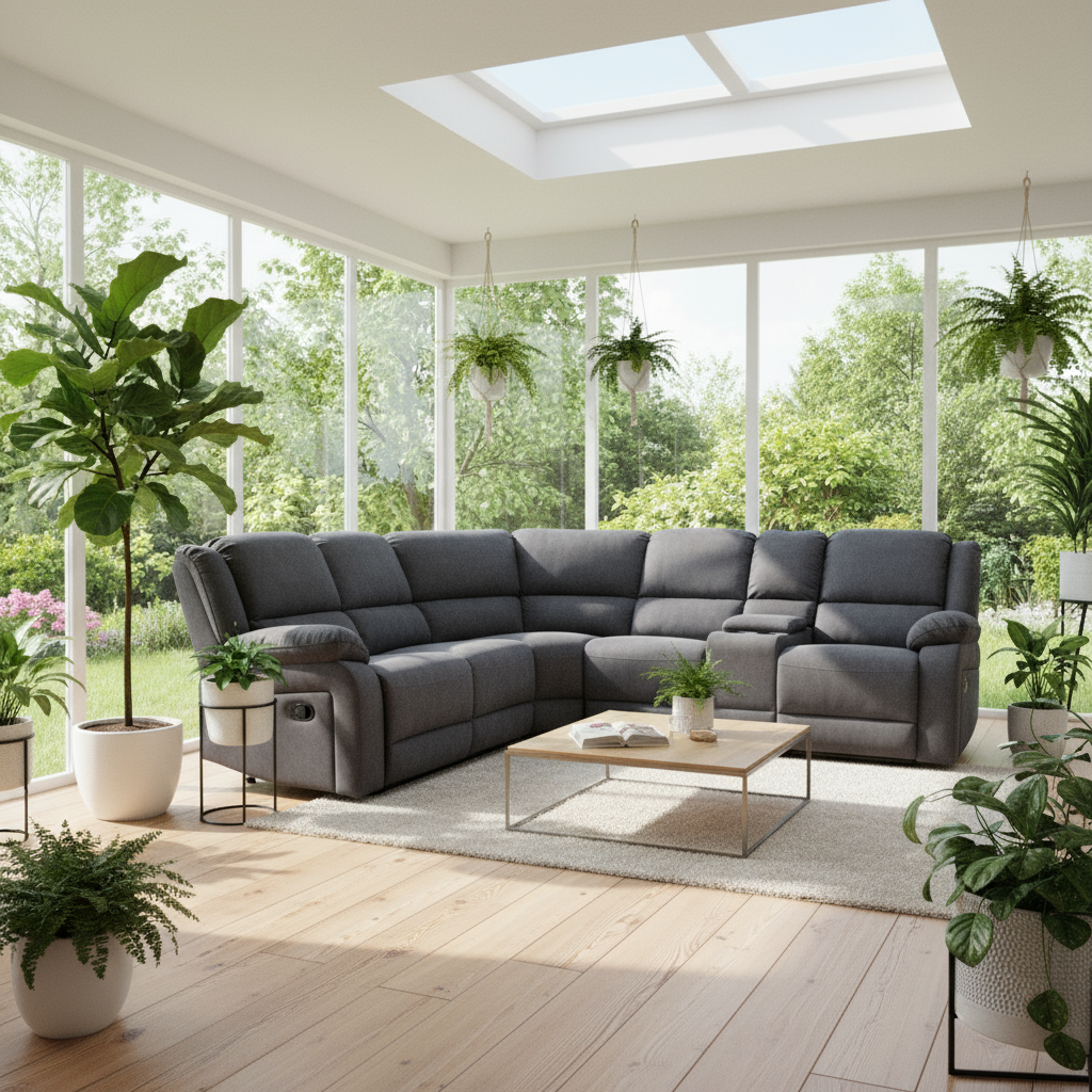 Lilly Grey Corner Sofa