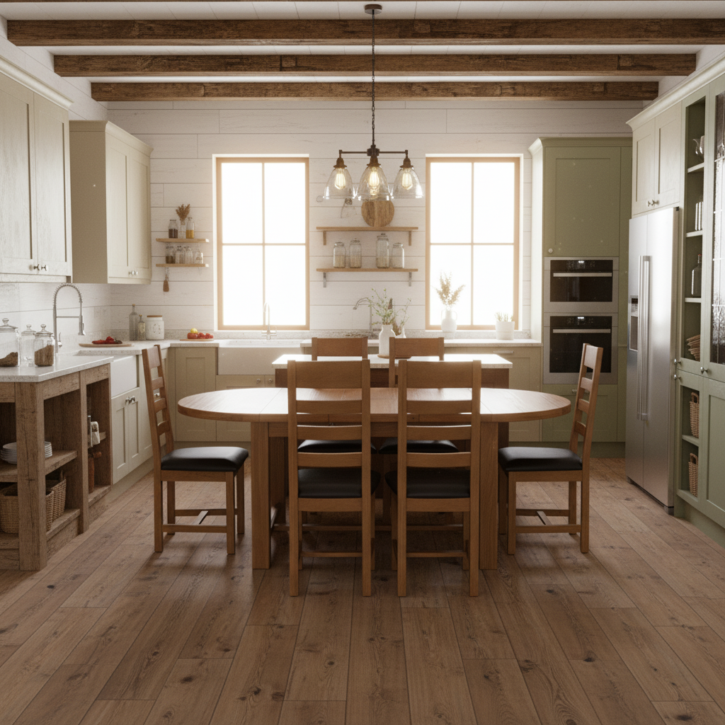 Saoirse Oak Padded Dining Chair