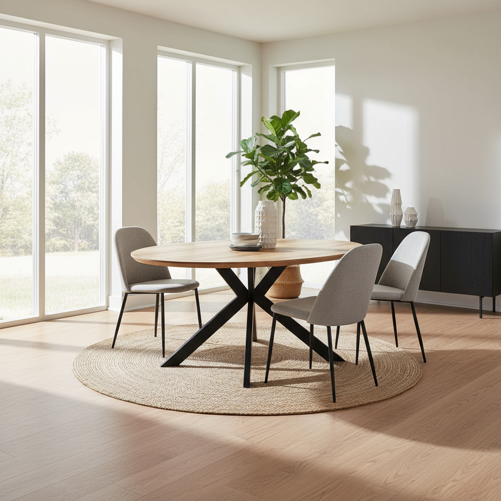 Manhattan 2.2 Metre Oval Dining Table
