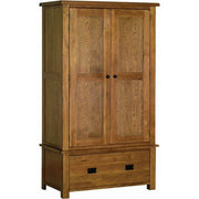 Saoirse Oak Double Wardrobe 2 Drawers