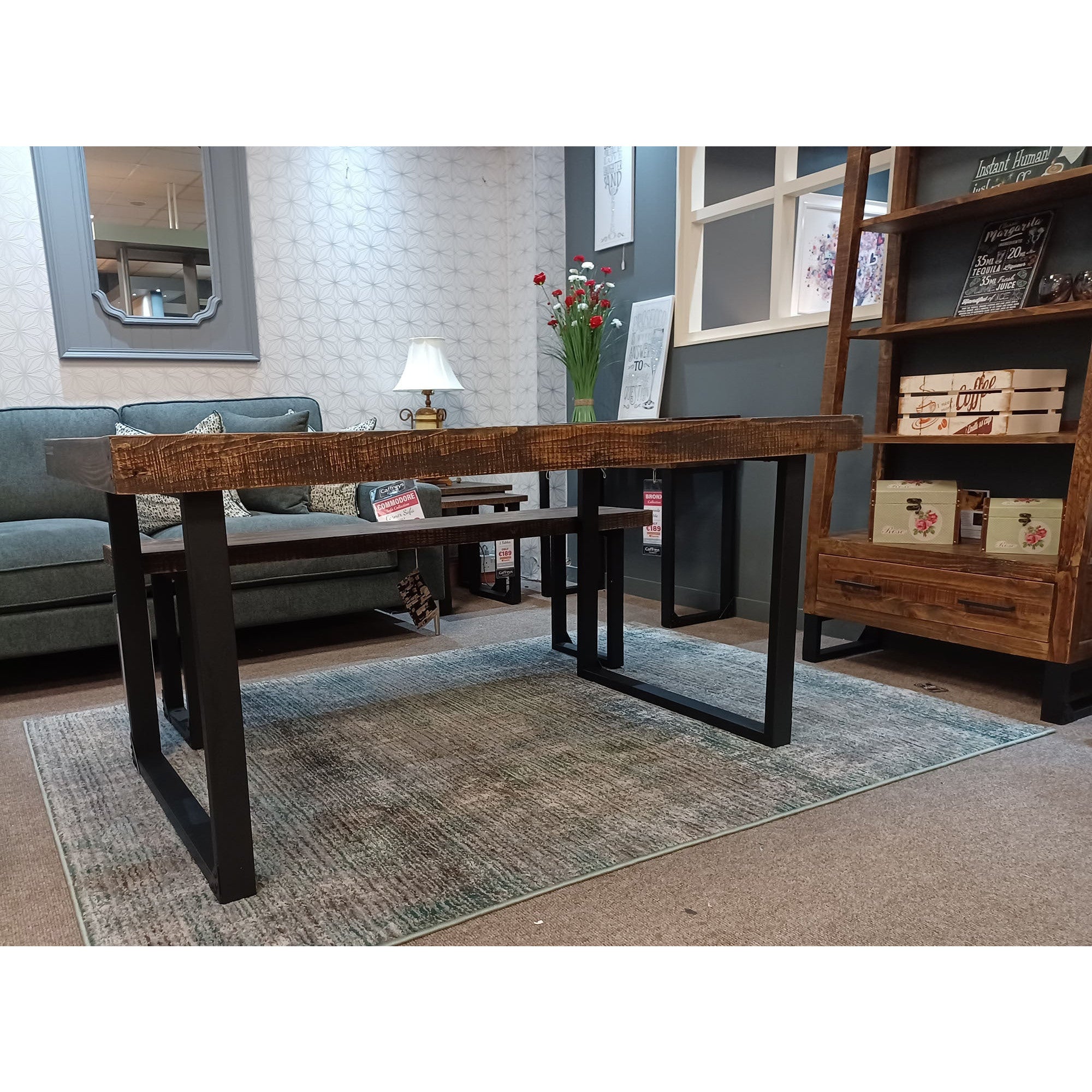 Bronx Reclaimed Oak Fixed 1.6m Dining Table