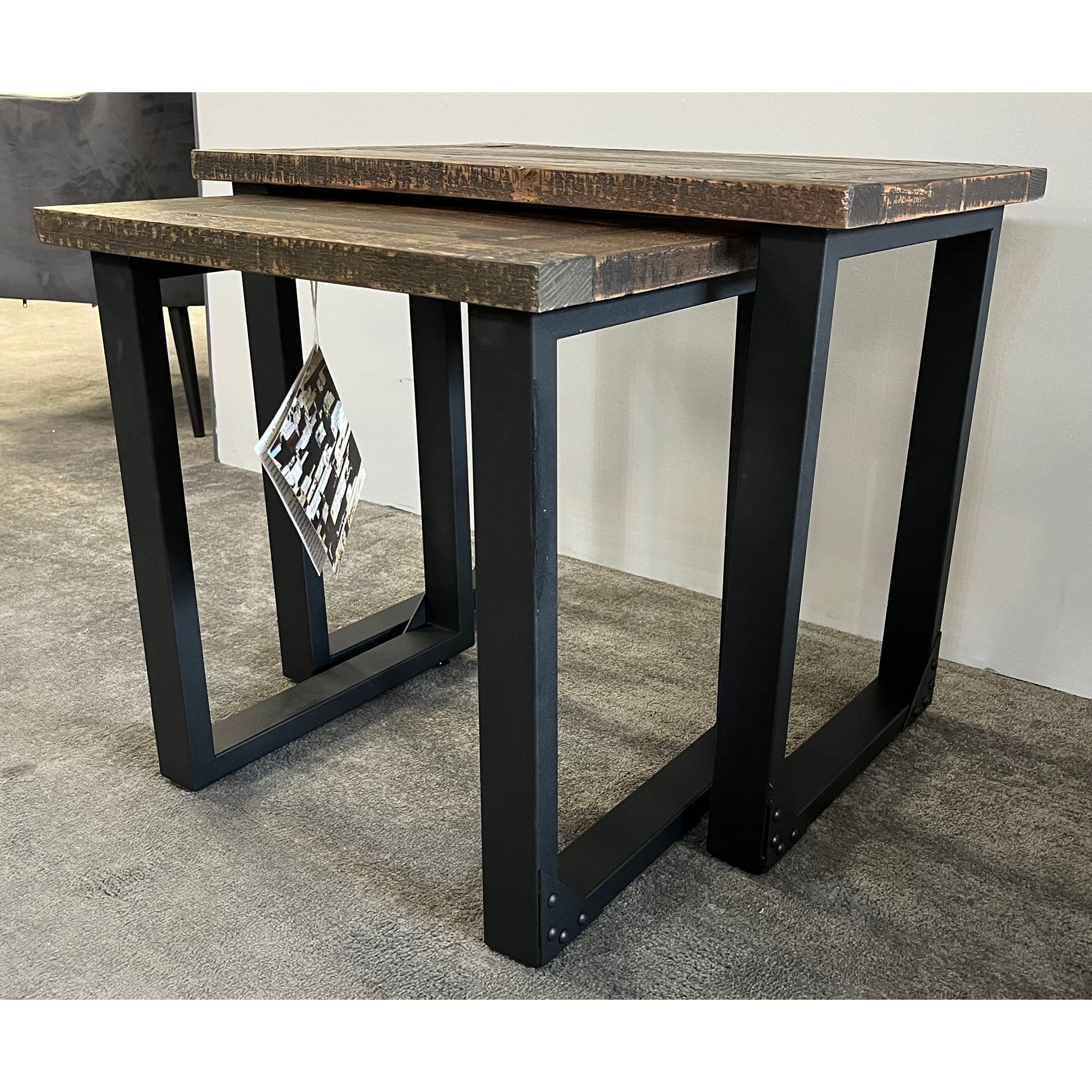 Bronx Reclaimed Oak Nest of Tables
