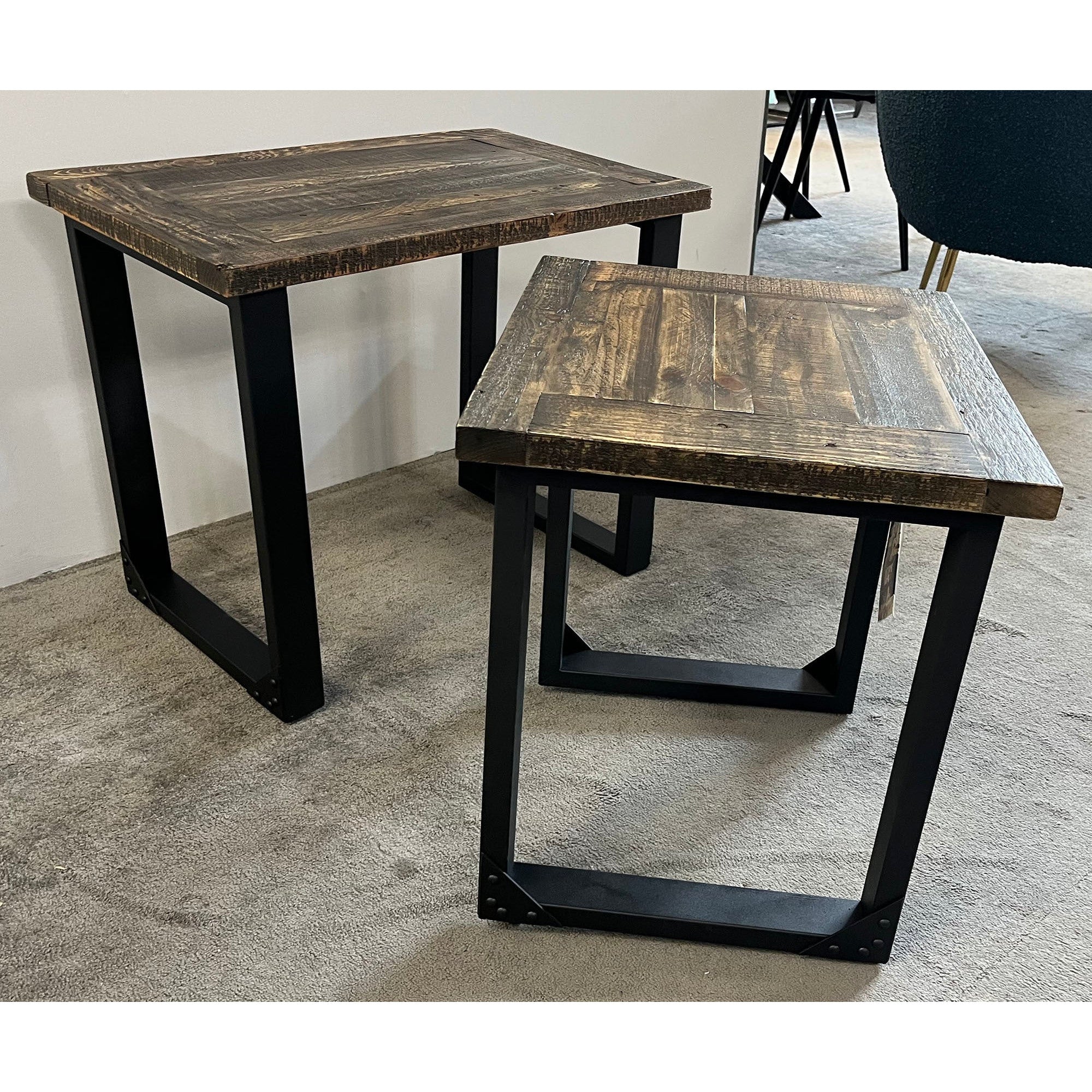 Bronx Reclaimed Oak Nest of Tables