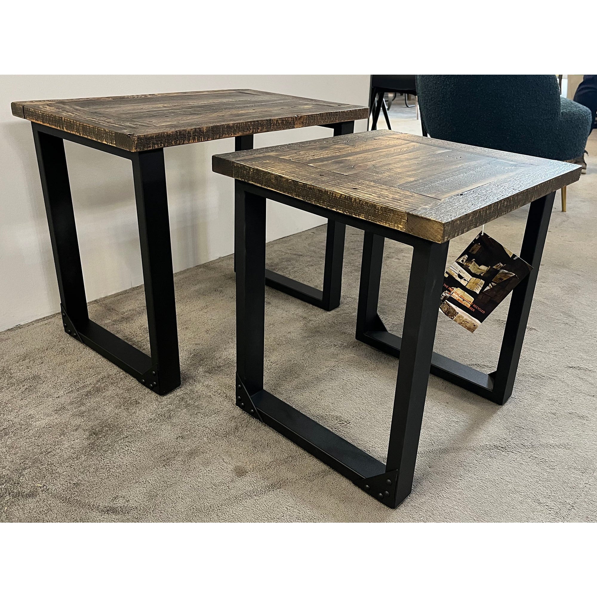 Bronx Reclaimed Oak Nest of Tables