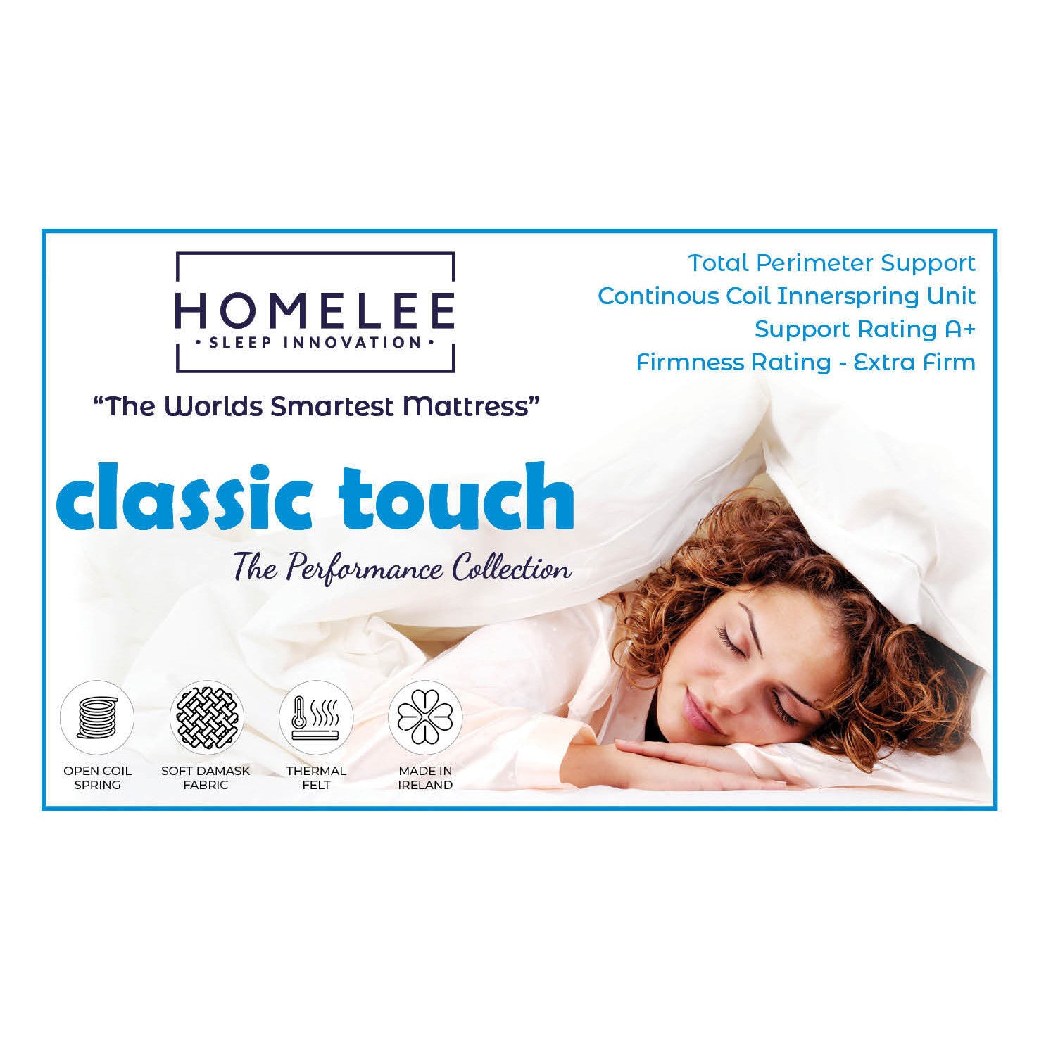 Ember Triple Bunk Bed with Two Classic Touch Mattresses