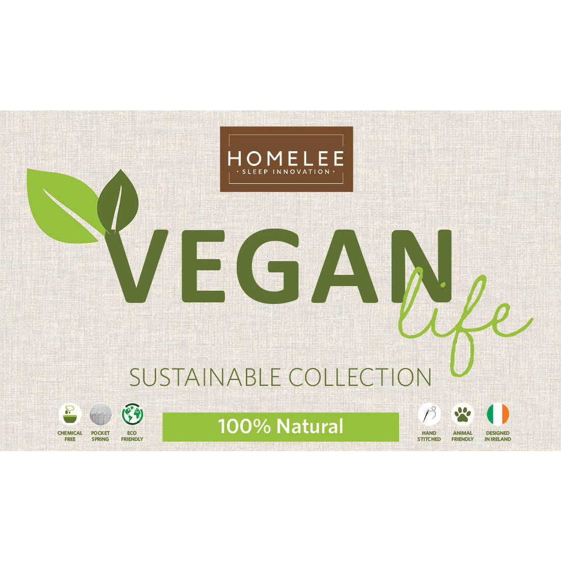 The Vegan Life Mattress | 5ft King | The Sustainable Collection