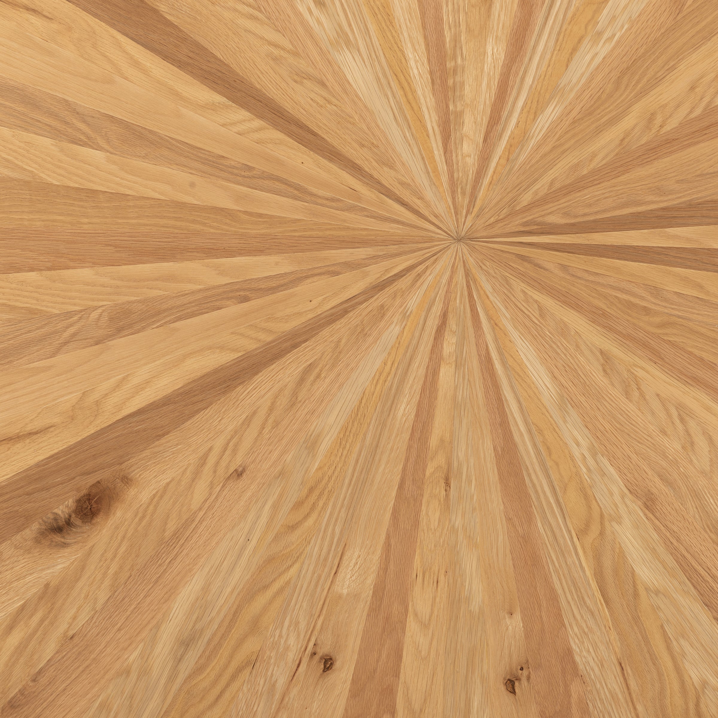 Viento Oak Oval Dining Table with Starburst Leg