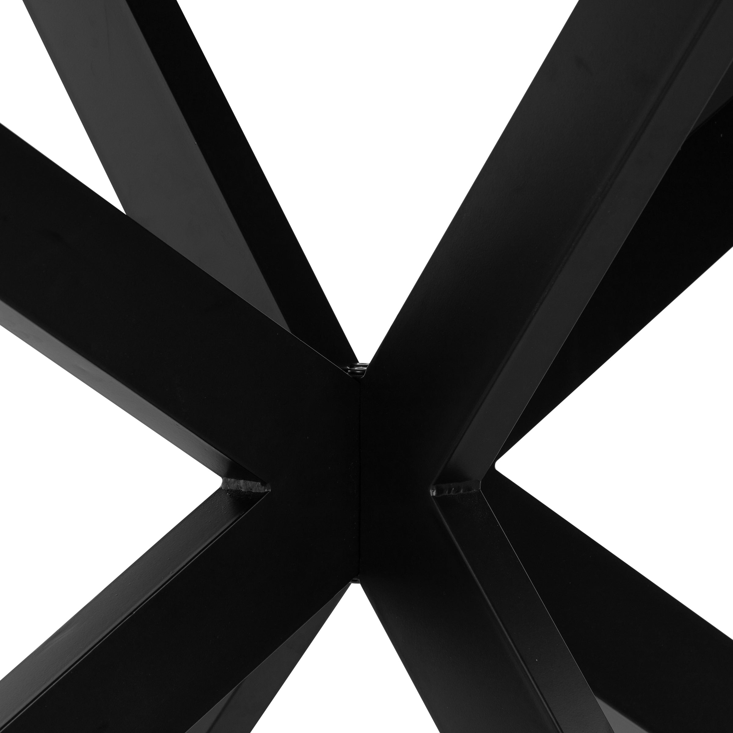 Viento Oak Oval Dining Table with Starburst Leg