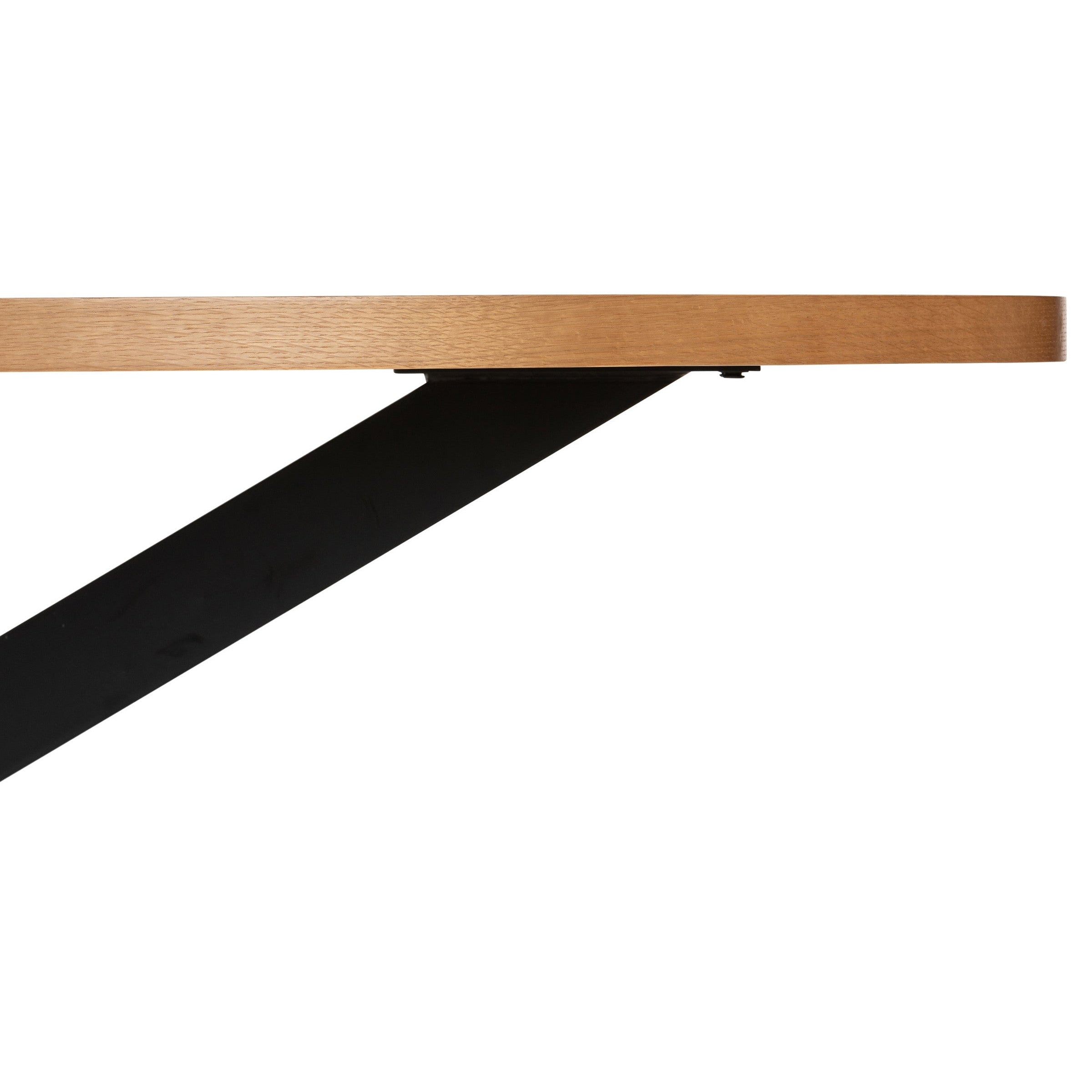 Viento Oak Oval Dining Table with Starburst Leg