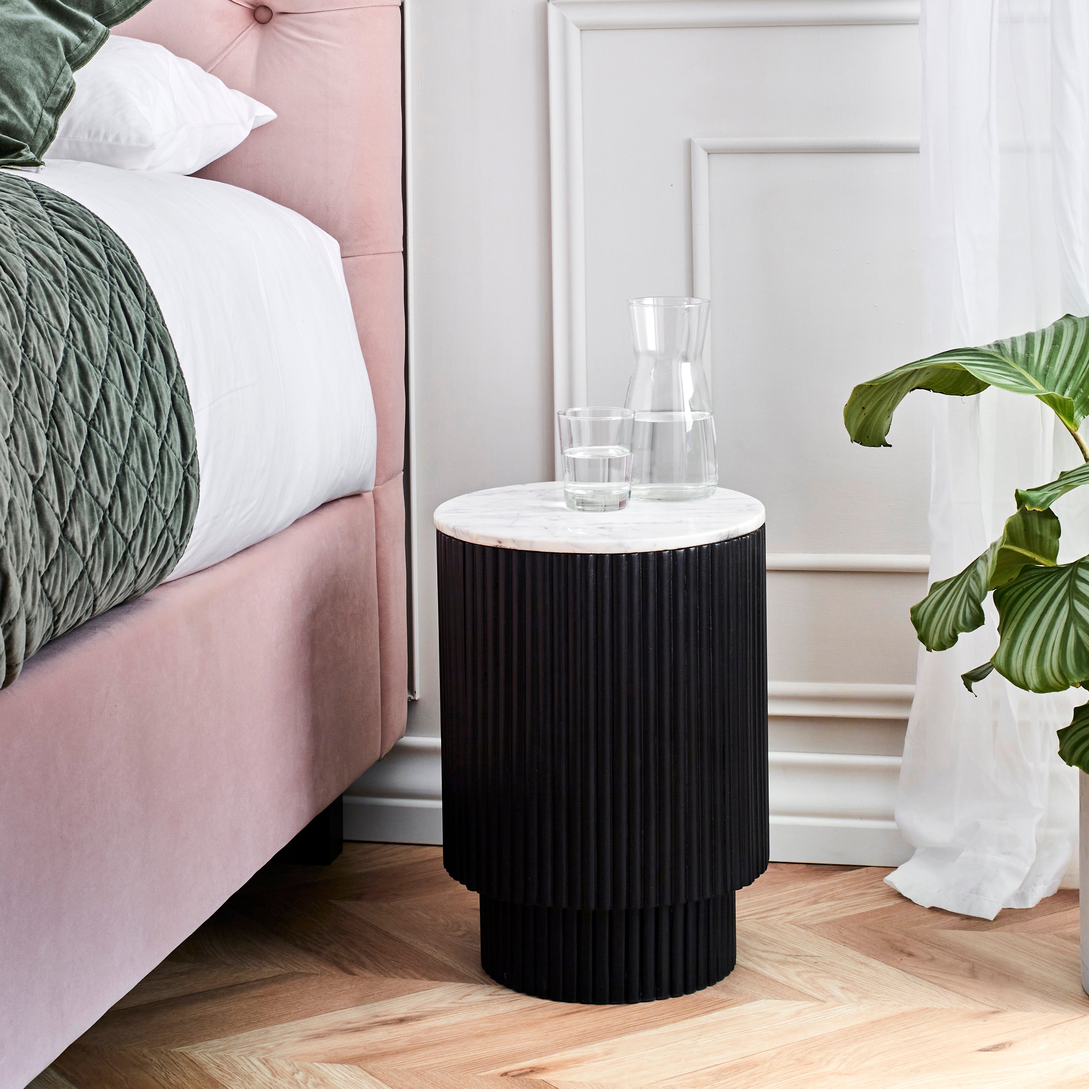 Lucas Round Marble Side Table