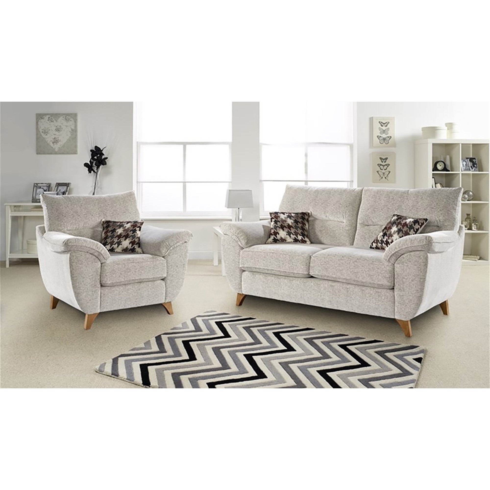Billie Storage Fabric Footstool