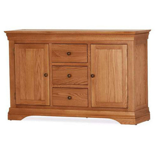 Delta Oak 2 Door 3 Drawer Sideboard