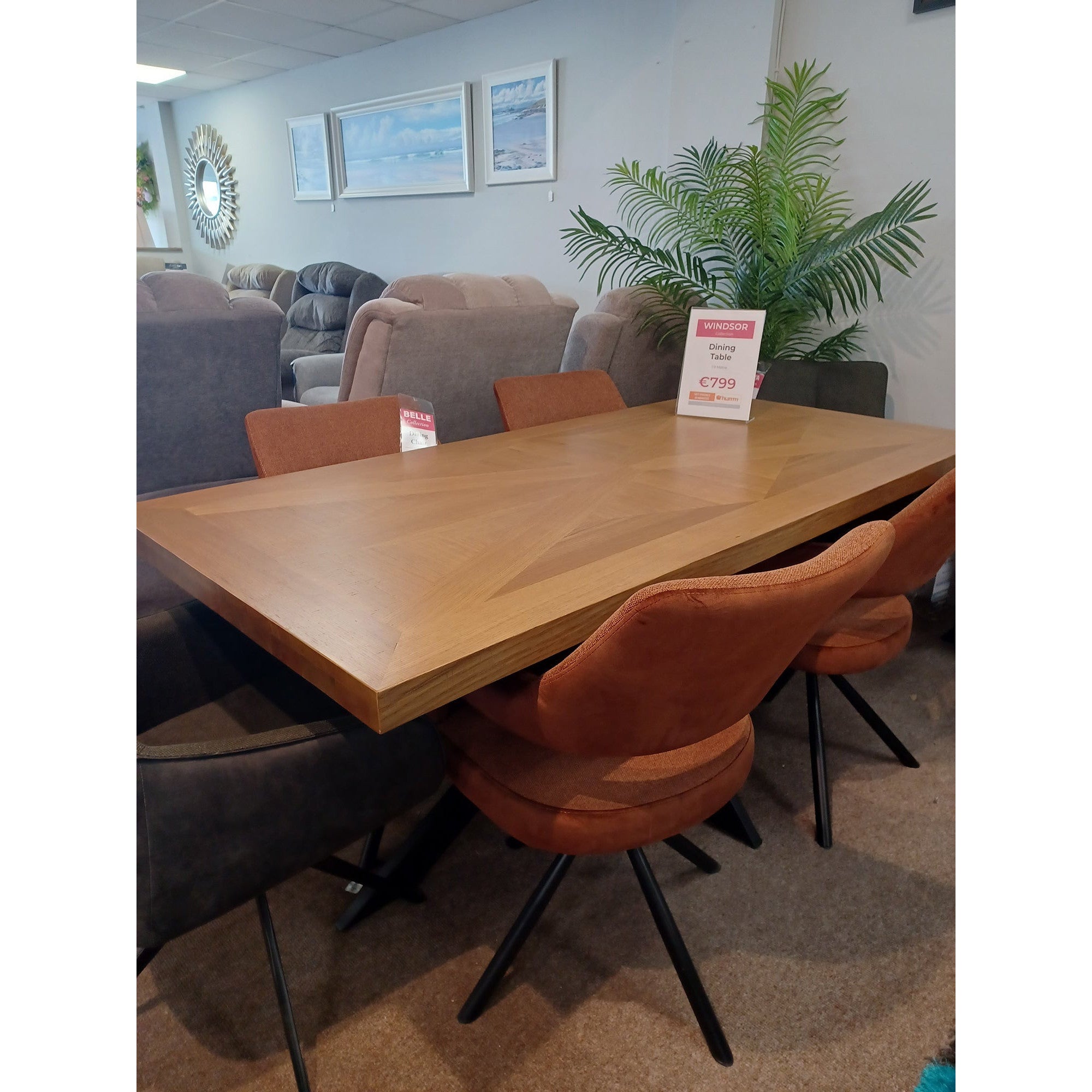 Windsor 1.9m Oak Dining Table