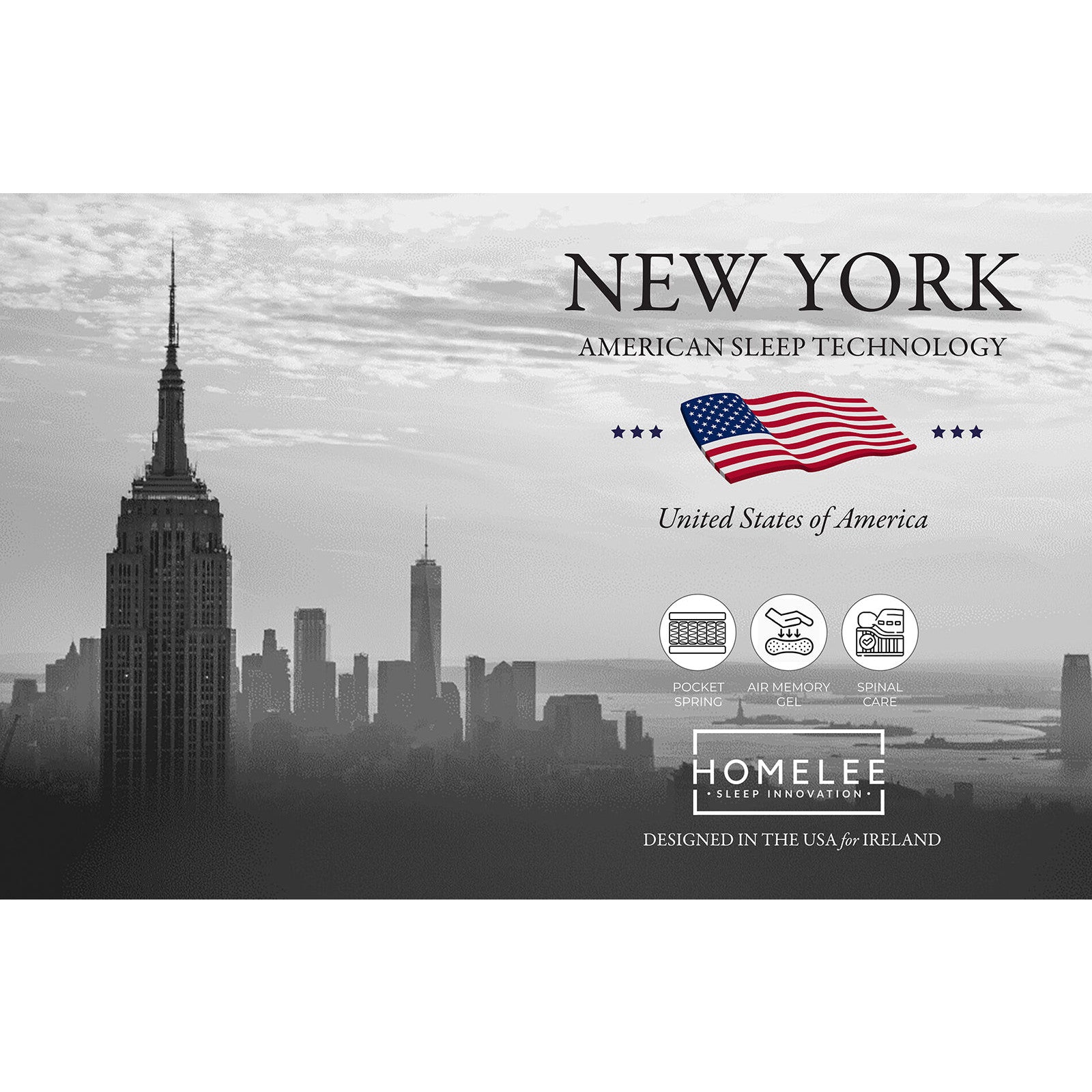 New York Firm Mattress | 4ft6 Double | USA  Sleep Collection