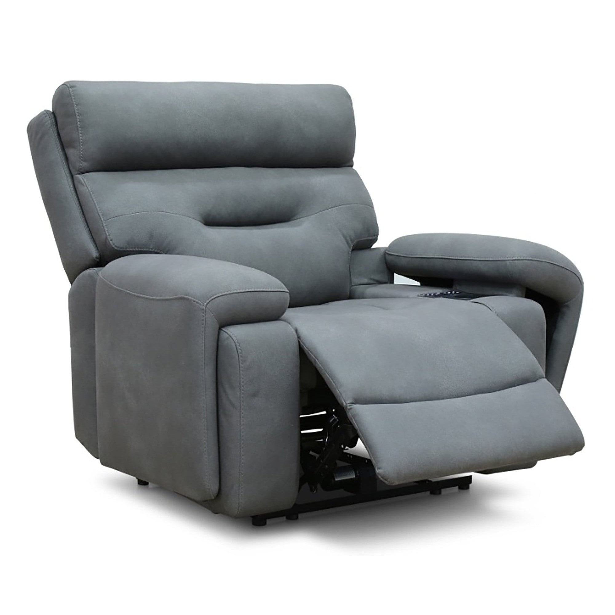 Cinema PLUS Armchair Fabric Power Recliner Sofa with Power Headrests