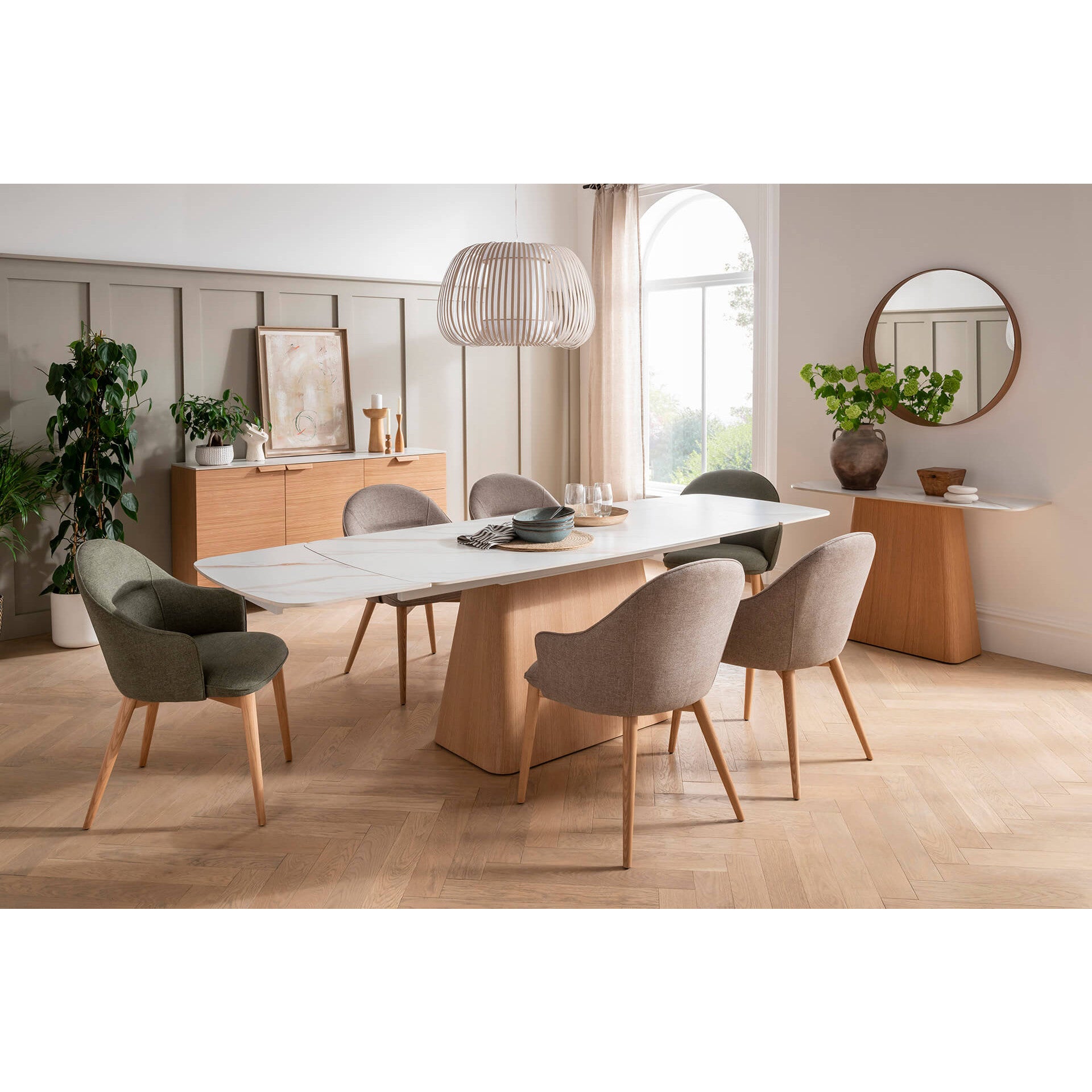 Evie Rectangle Extending Dining Table