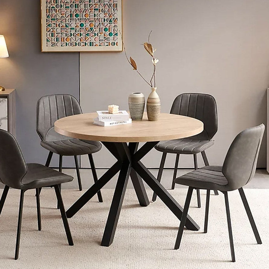 Charlotte Round Oak Table  1.5 Metre