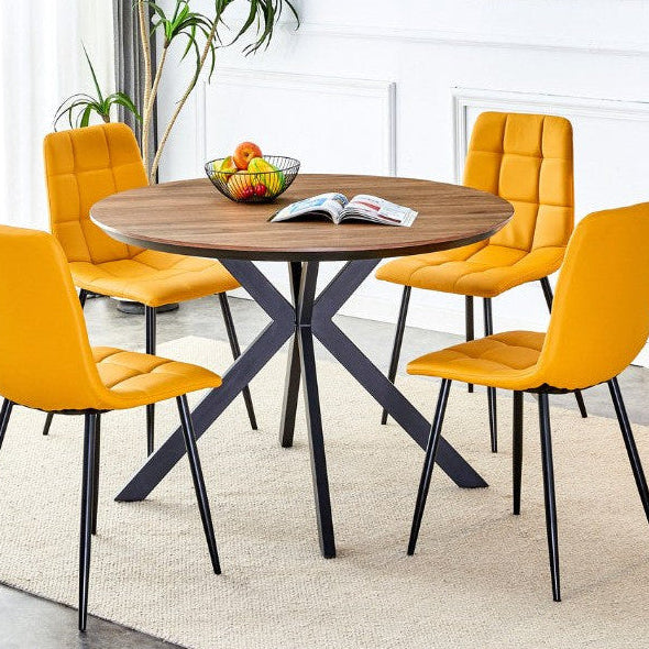 Erik 1.1m Round Dining Table