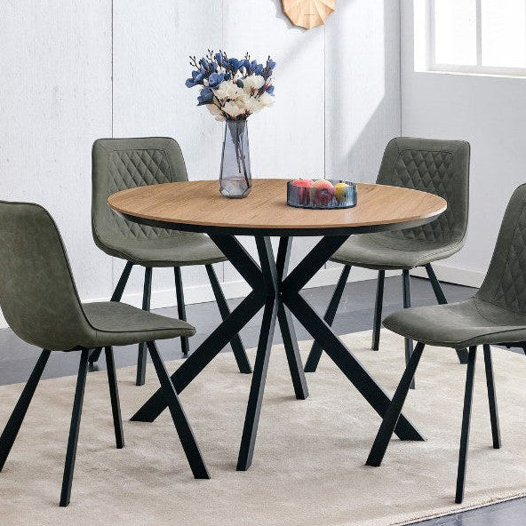 Erik 1.1m Round Dining Table