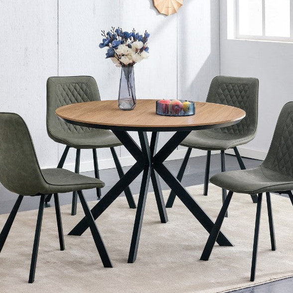 Erik 1.1m Round Dining Table