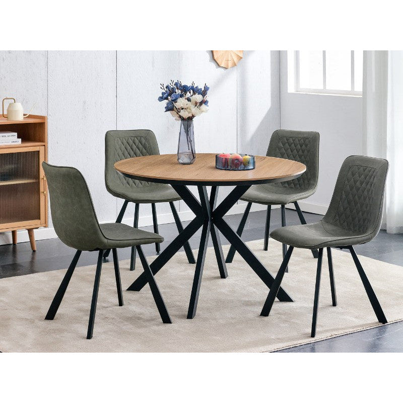 Erik 1.1m Round Dining Table