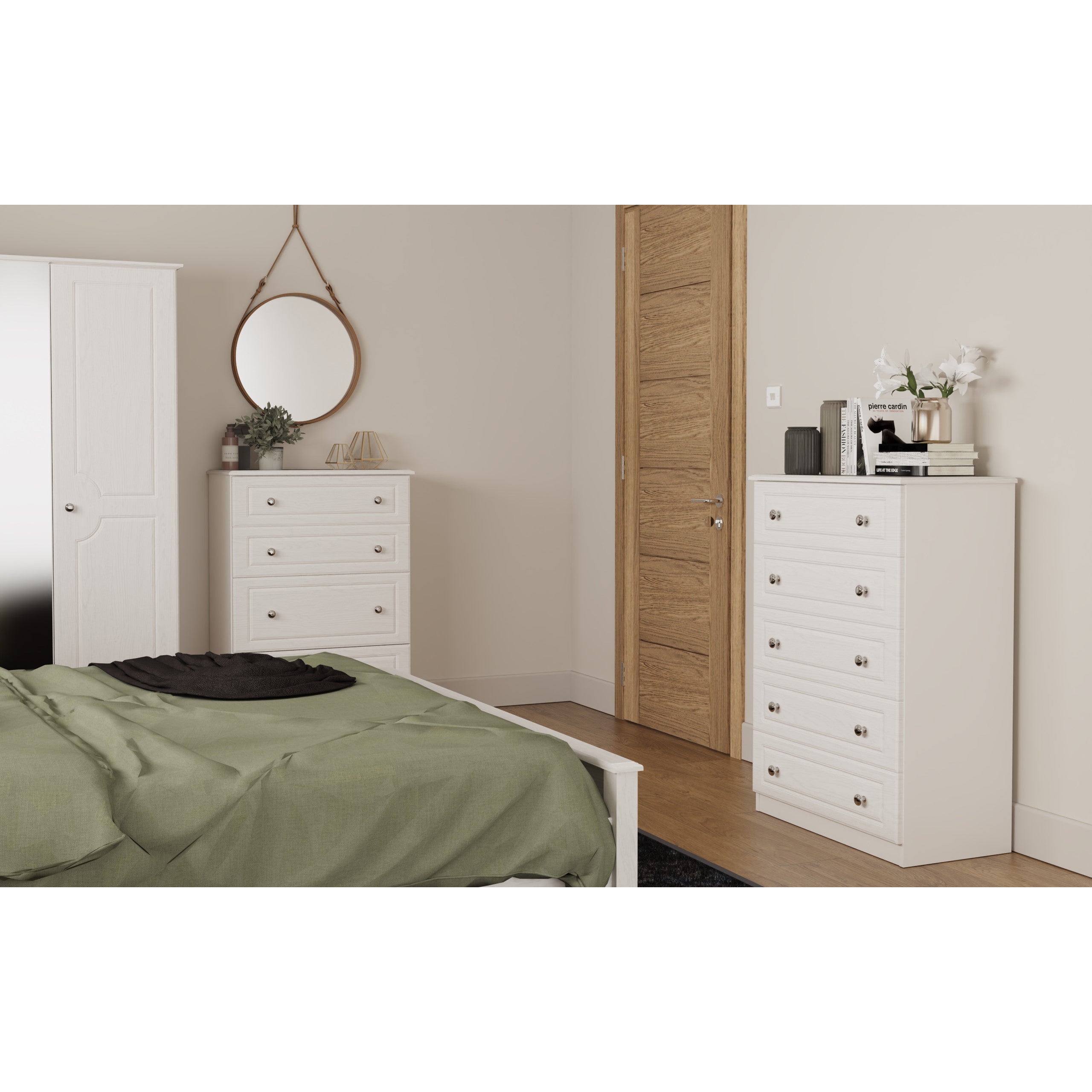 Snowdon 3ft 2 Drawer Mirrored Wardrobe