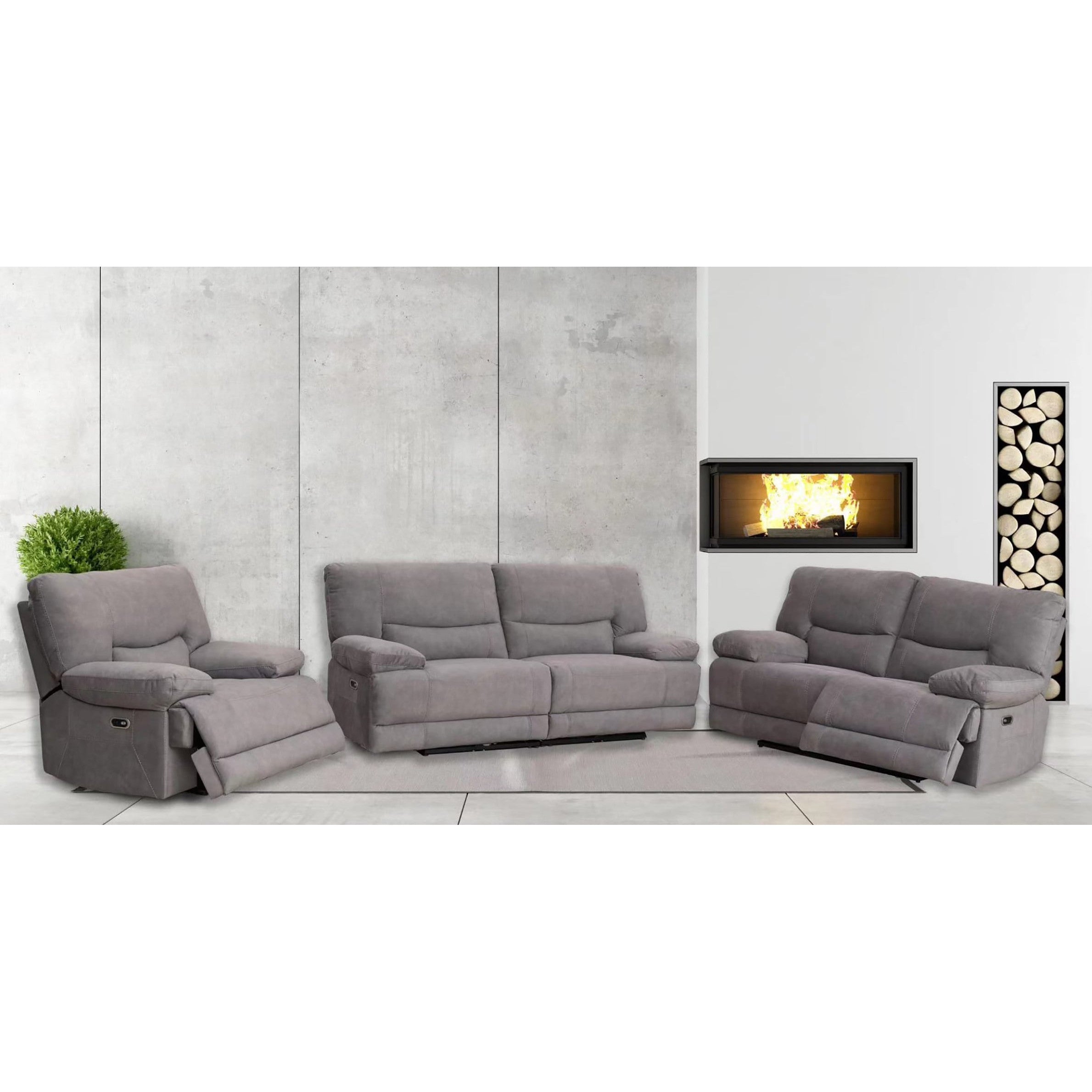 Gibson 3 Seater Electric Recliner Sofa