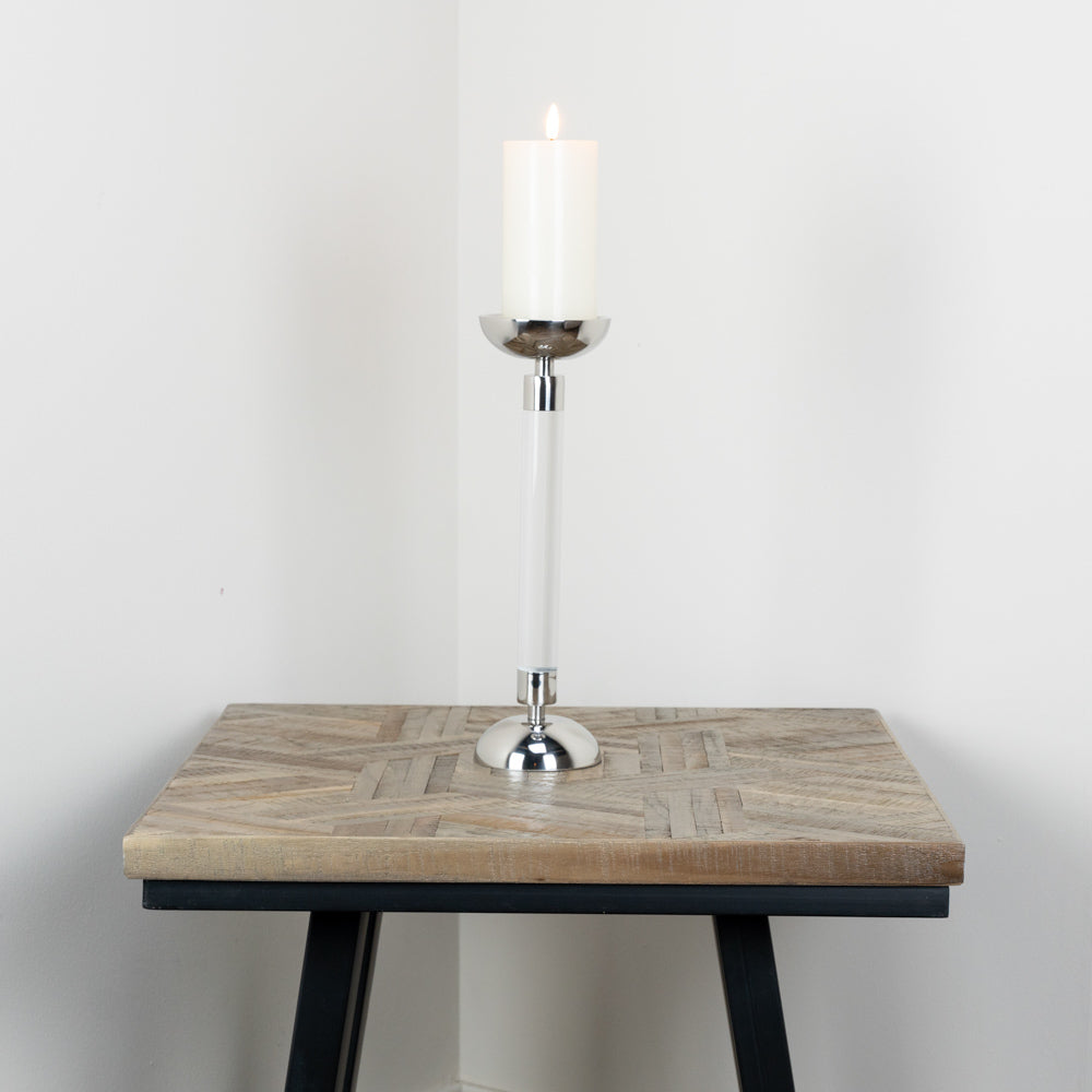 Alani 35cm Acrylic Pillar Candle Holder