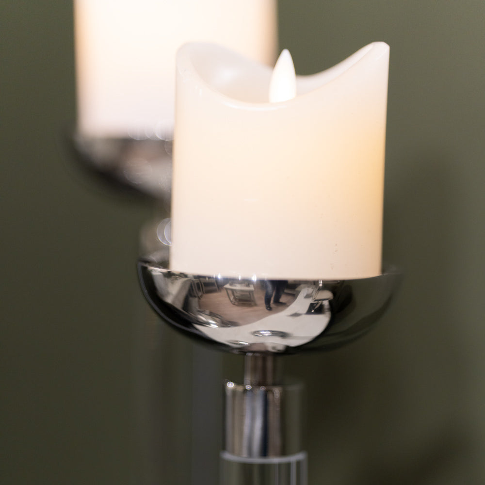 Alani 35cm Acrylic Pillar Candle Holder