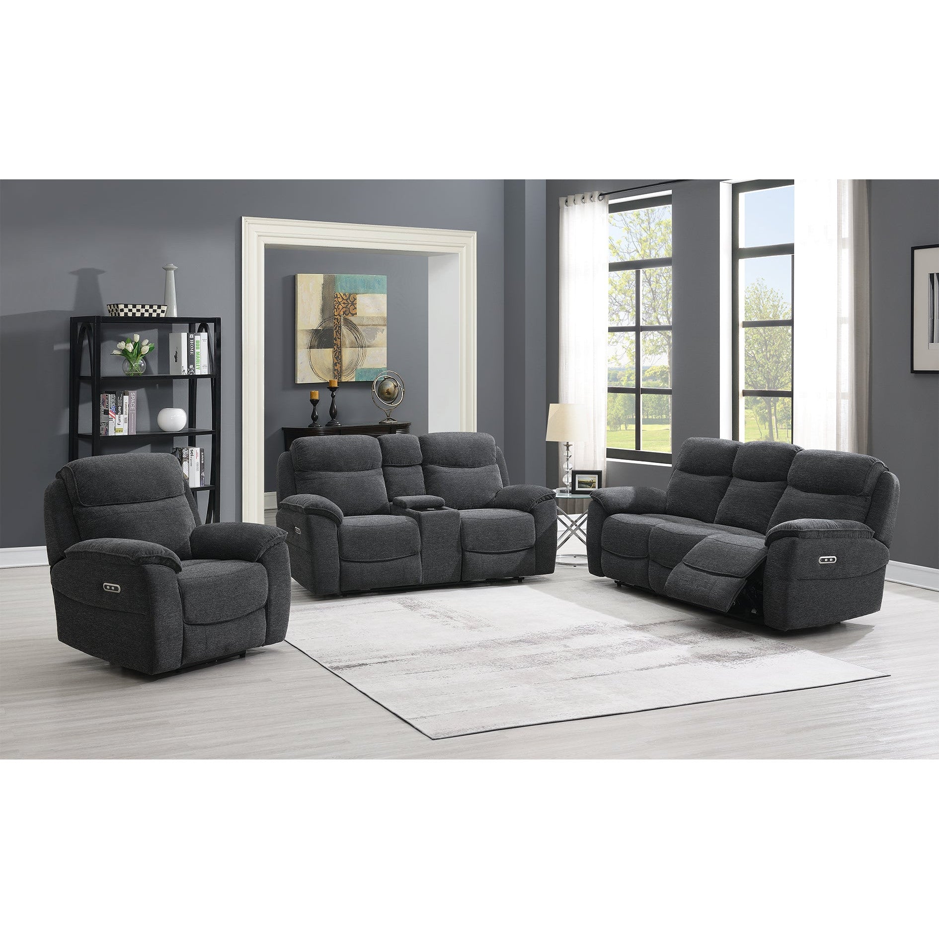 Asher 2 Seater Electric Reclining Sofa