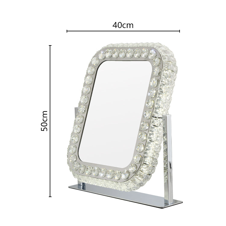 Hollywood California Crystal Swivel Mirror 400 x 500 mm PORTRAIT