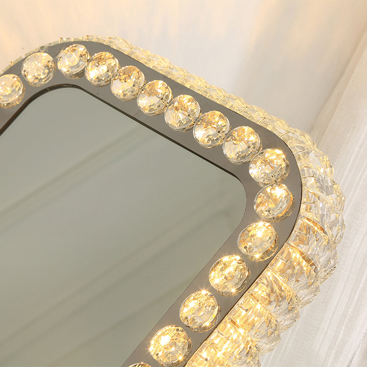 Hollywood California Crystal Swivel Mirror 400 x 500 mm PORTRAIT