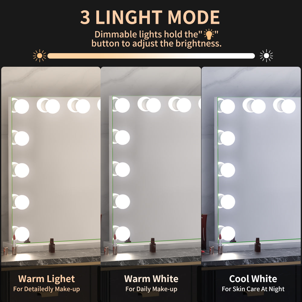 Hollywood California Mirror 650 x 800 mm LANDSCAPE | 14 Bulb