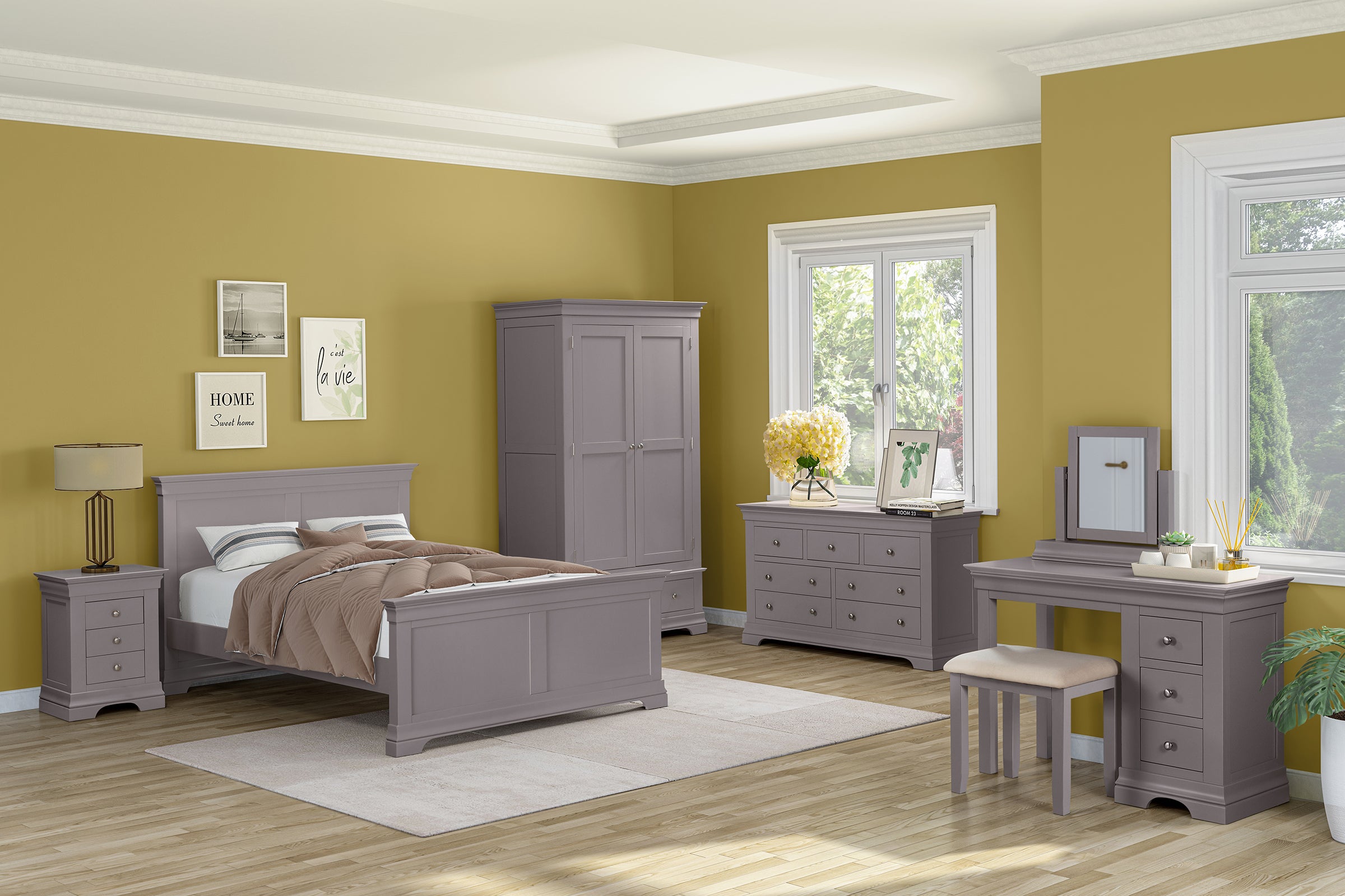 Province 3 Drawer Bedside Locker