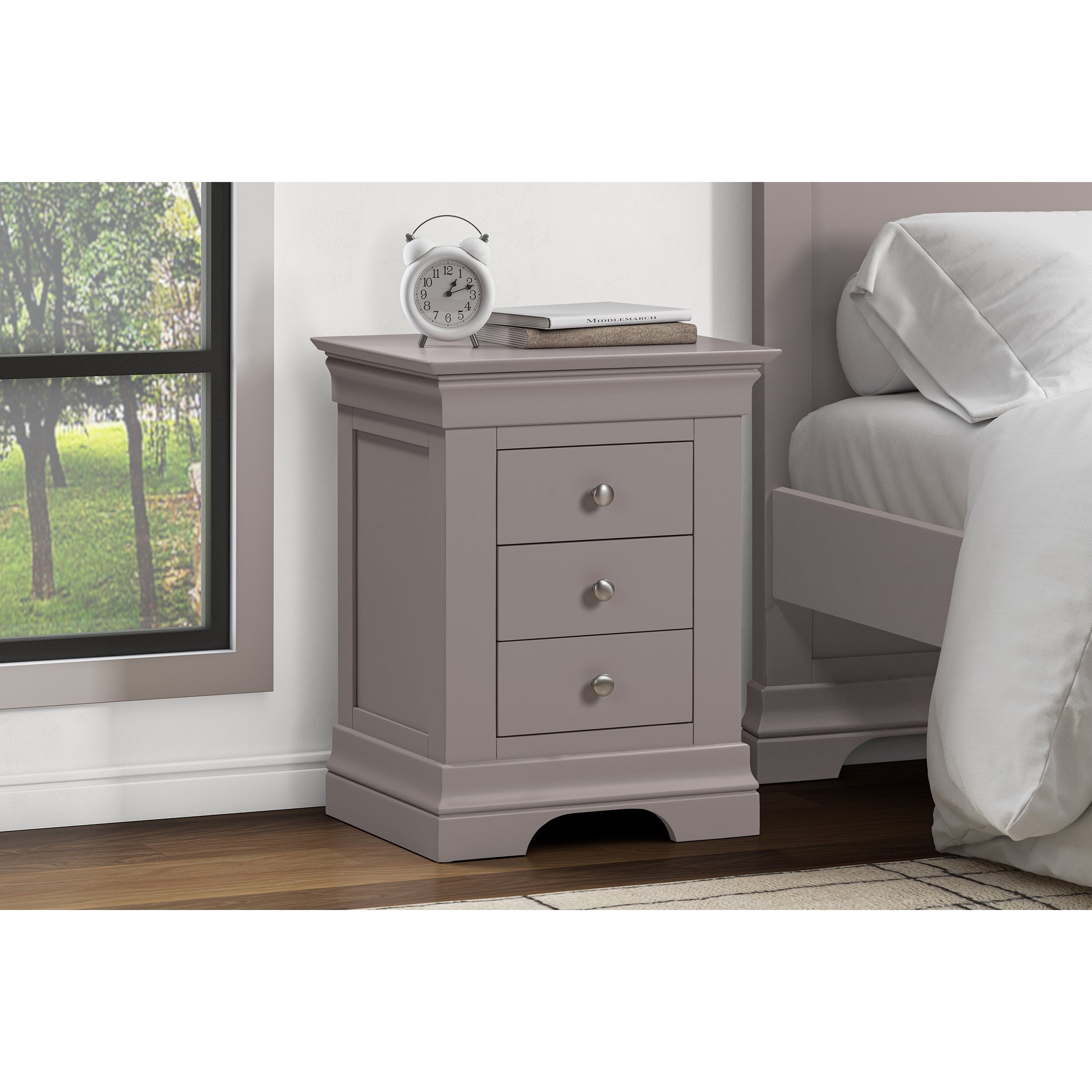 Province 3 Drawer Bedside Locker