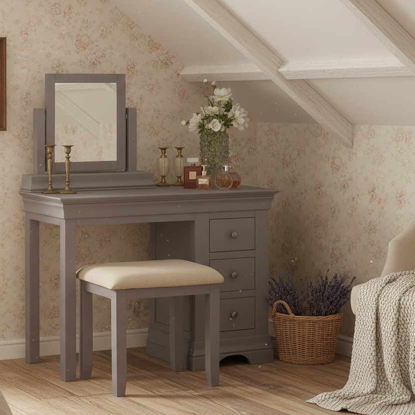 Province Single Mirror - Grey