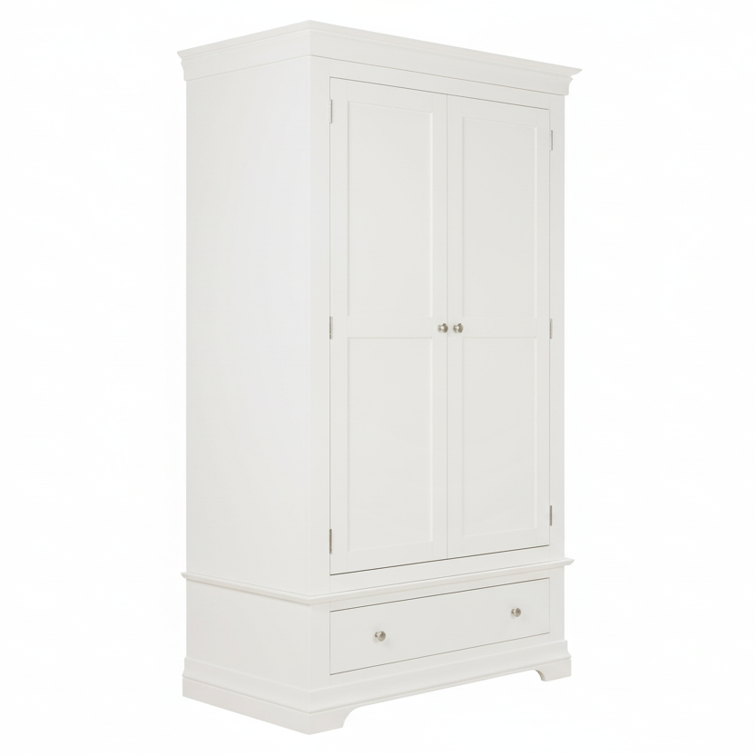 Province Two Door Wardrobe - White