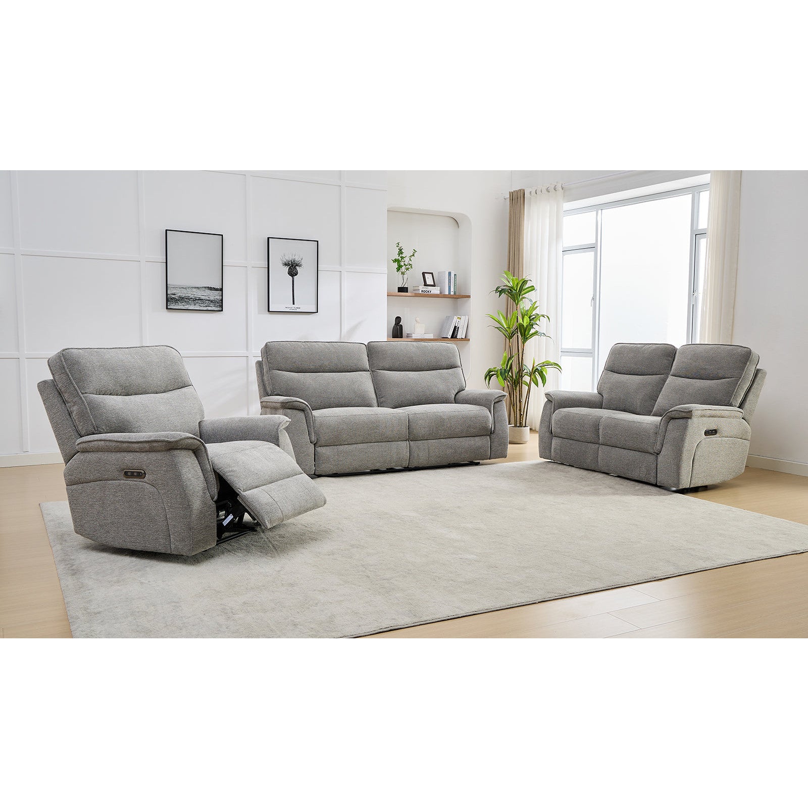 Baker 3 Seater Electric Recliner