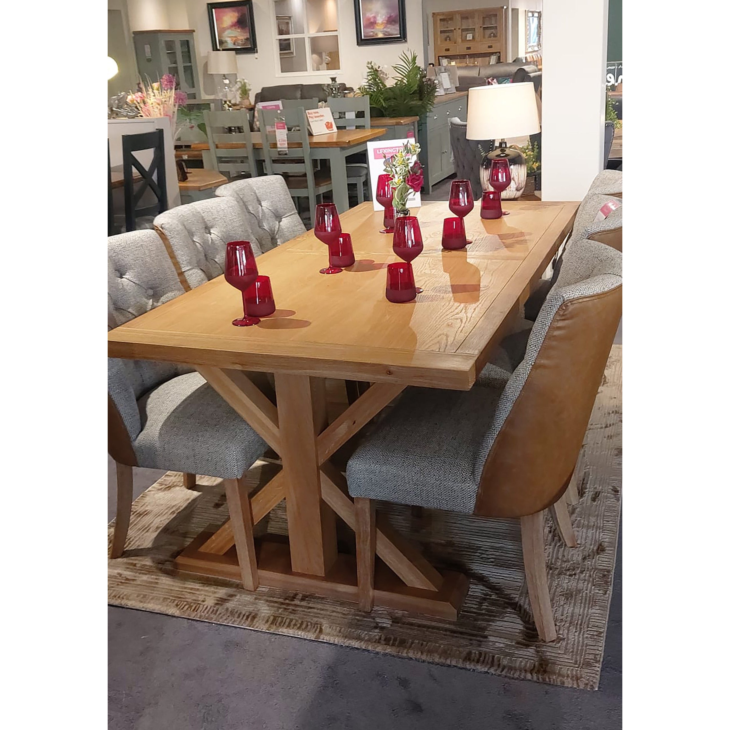 Lexington 2 Metre Oak Dining Table