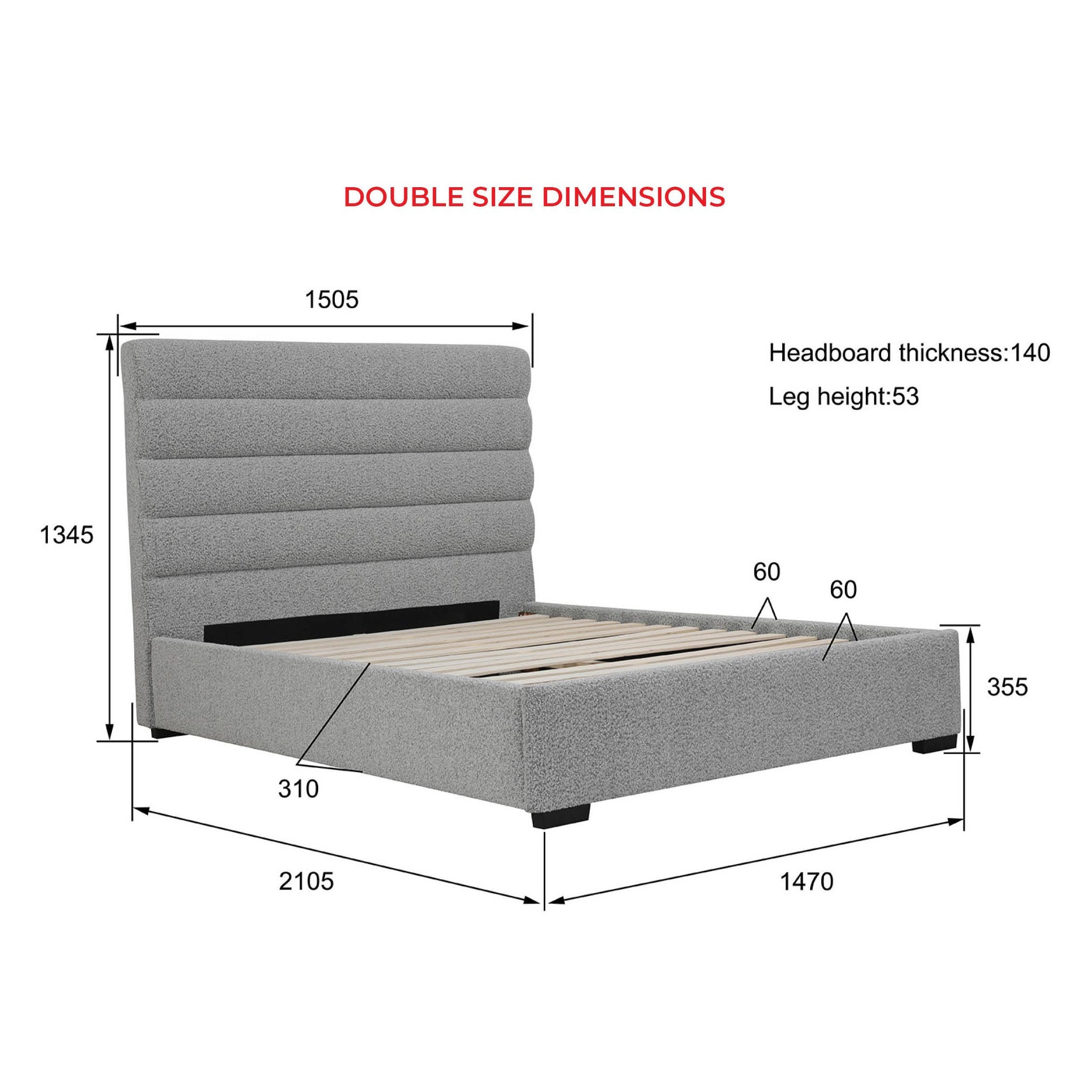 Boutique Upholstered Bed Frame