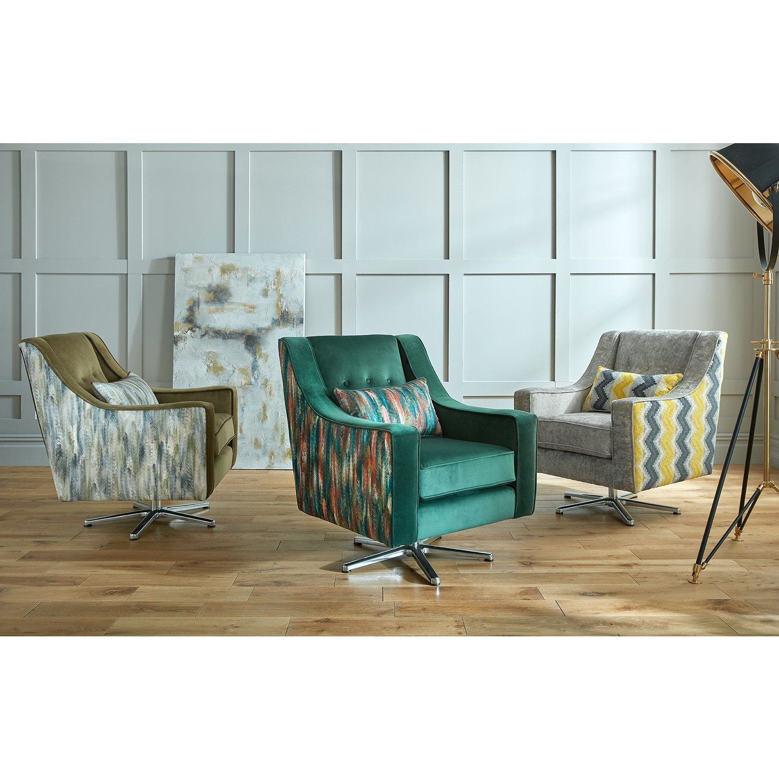 Luxe Swivel Accent Chair