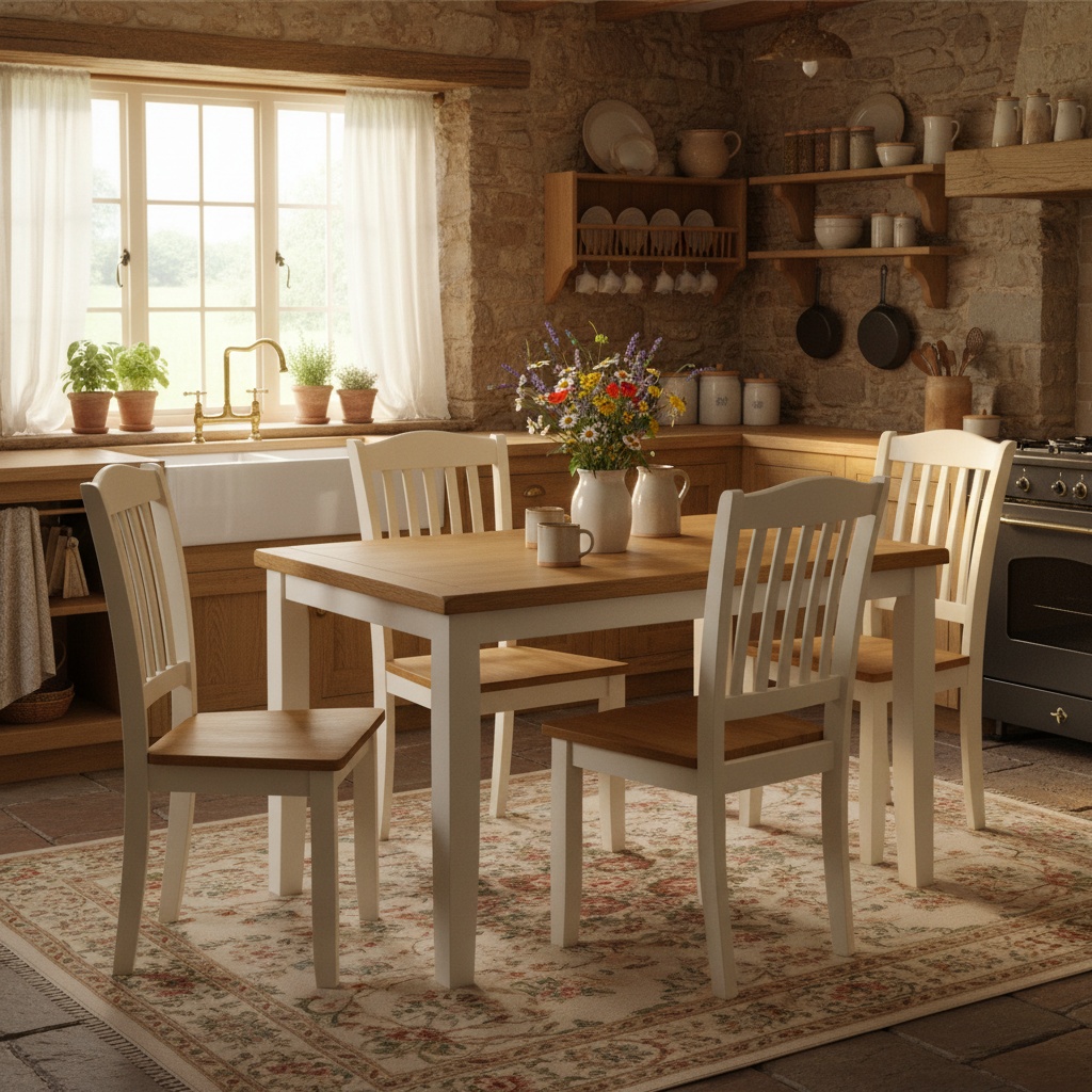 Achill Oak Dining Table and 4 Chairs Bundle