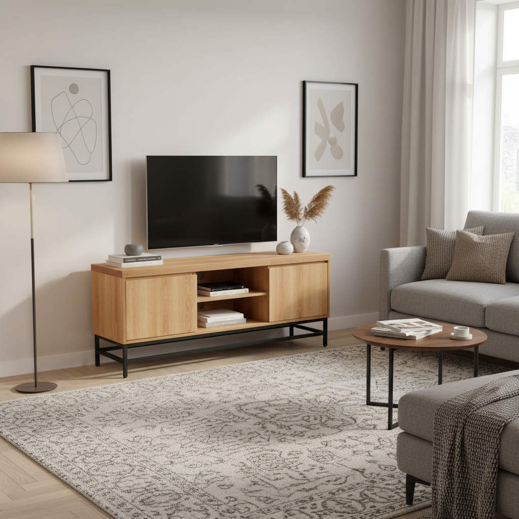 Adelaide Oak TV Stand