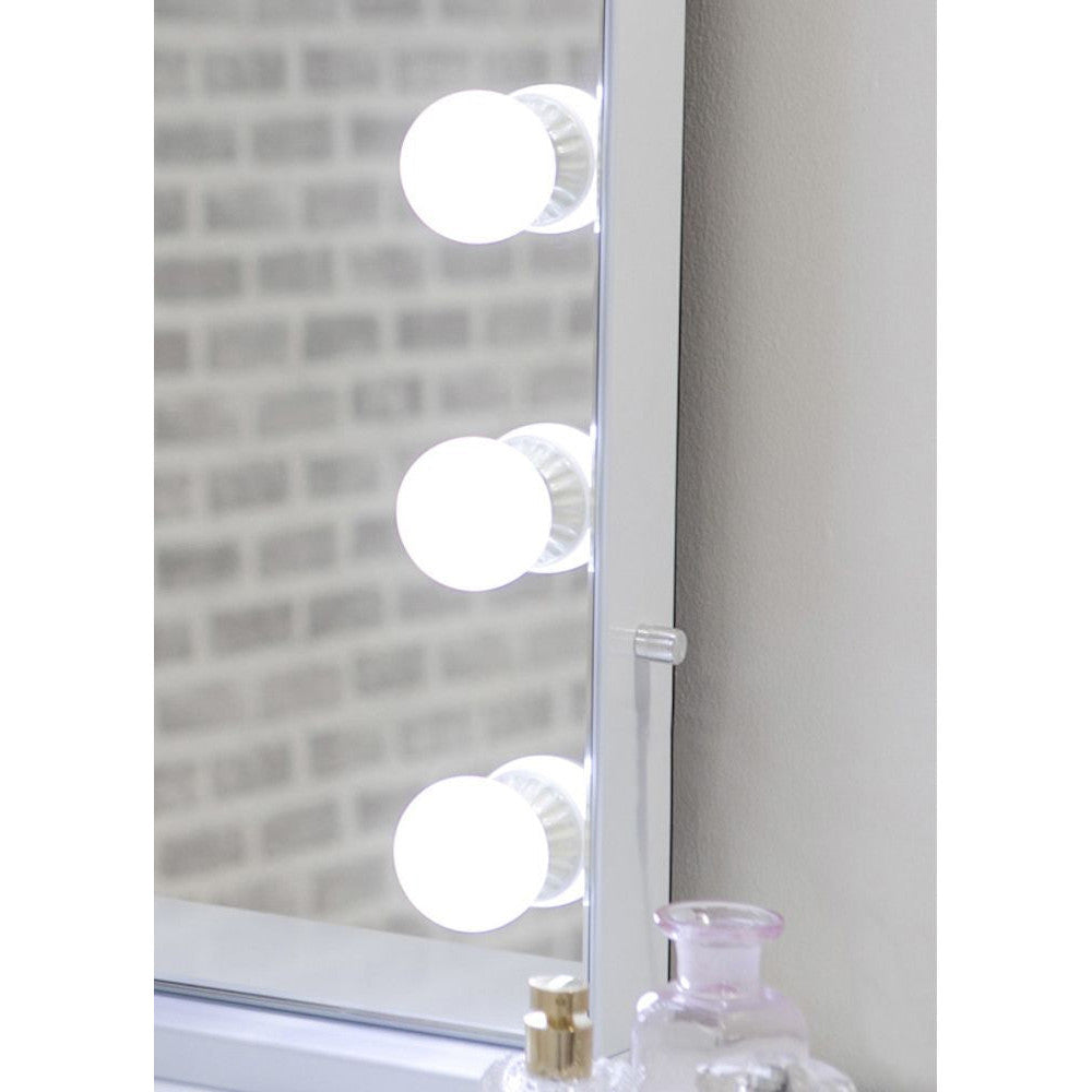 Hollywood 14/15 Bulb Mirror & Kneehole