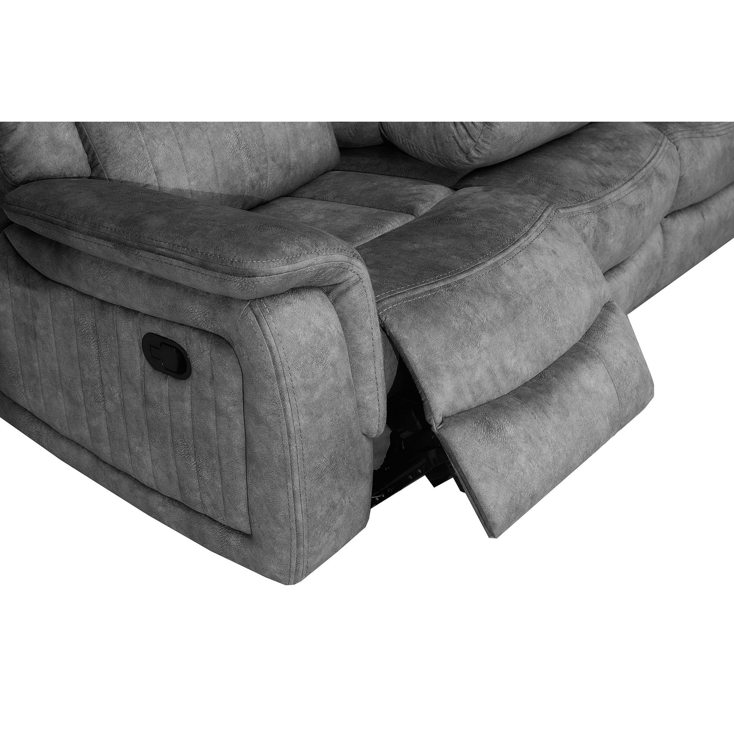 Porto 3 Seater Reclining Sofa (2 Recliners)
