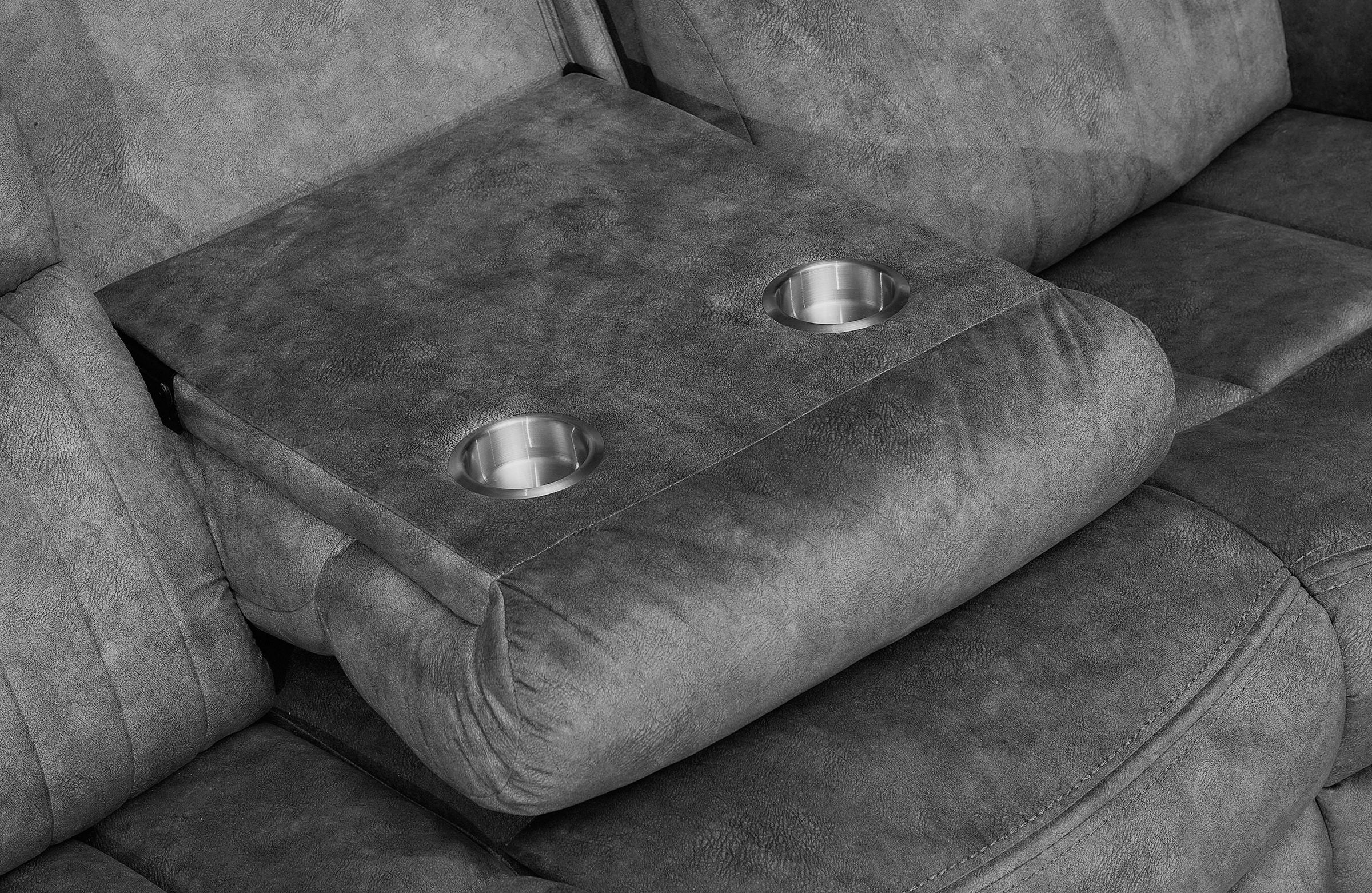 Porto 3 Seater Reclining Sofa (2 Recliners)