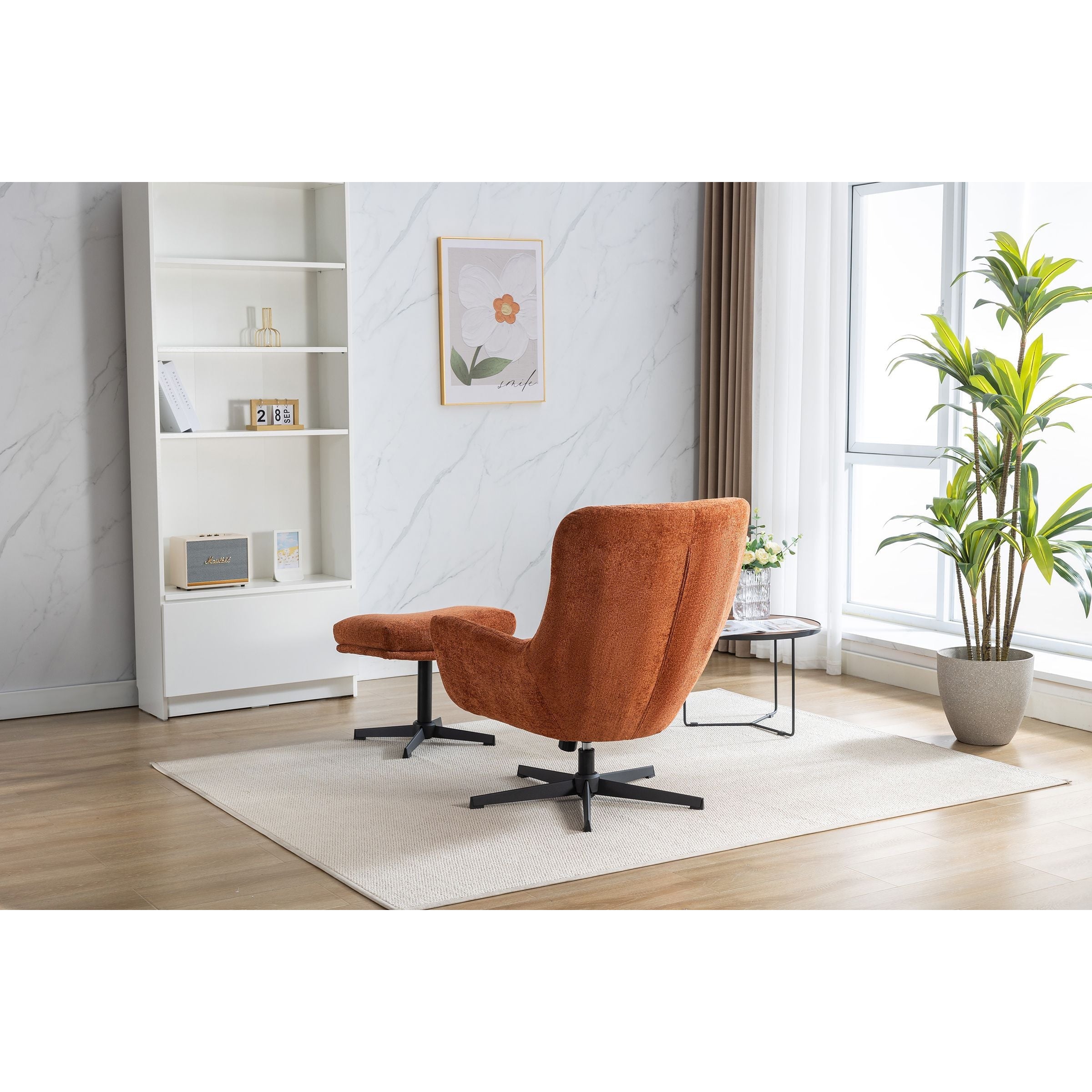 Isla Swivel Recliner with Footstool