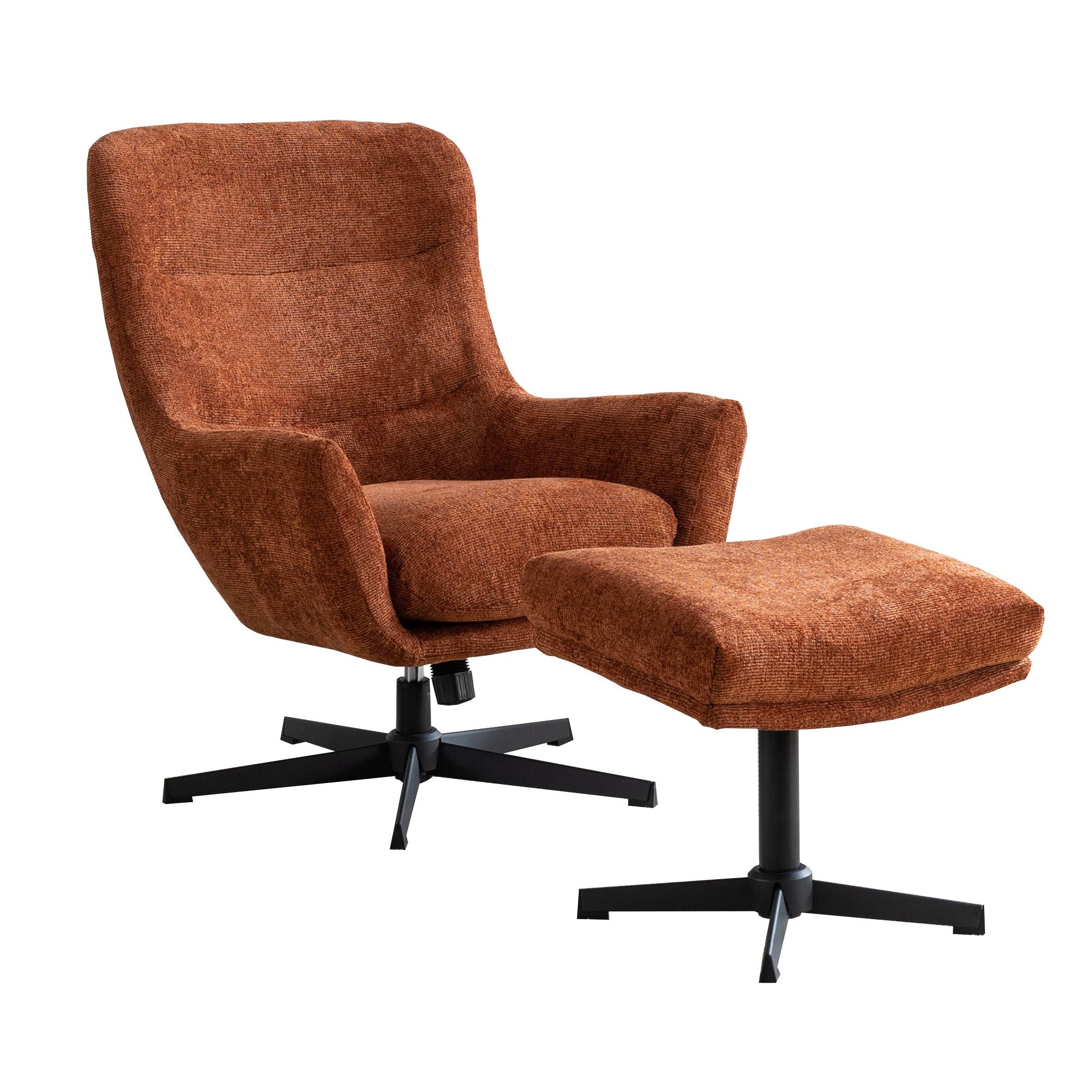 Isla Swivel Recliner with Footstool